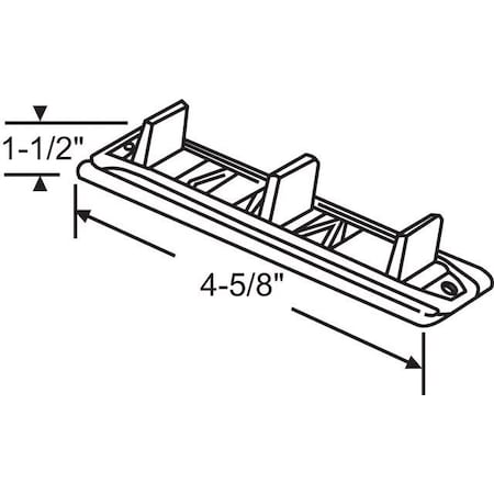 Strybuc Metal Floor Guide with Nylon 8-209-4